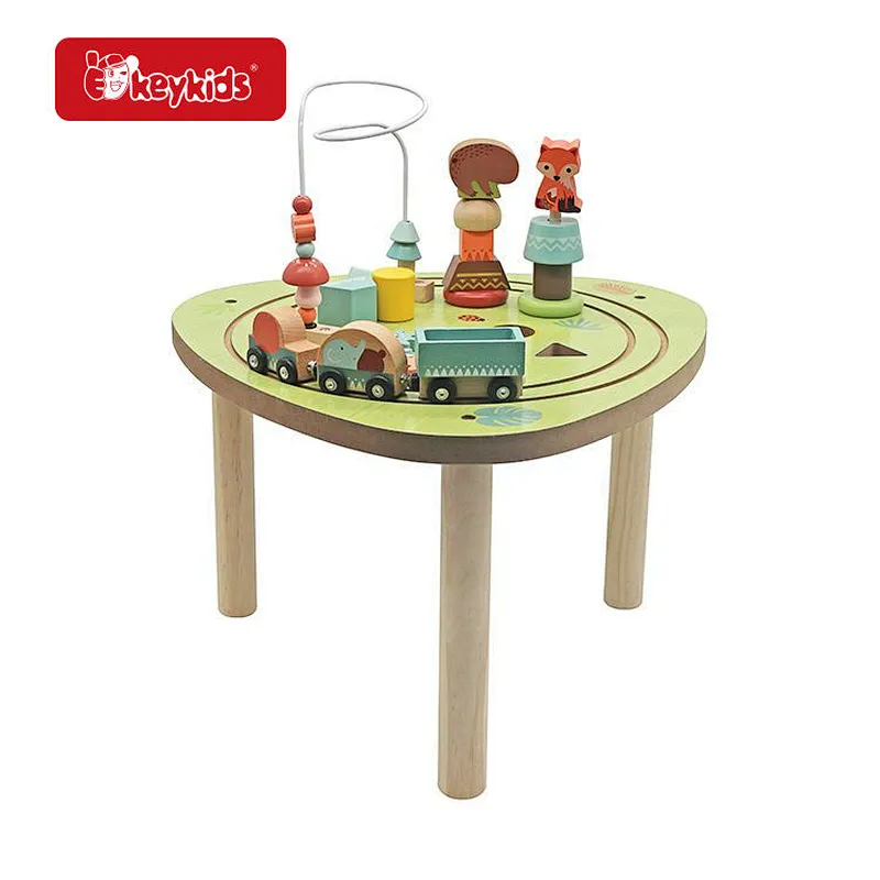 Educational Learning Latches Board Wooden Activity Fidget Board with LED Light W12D335